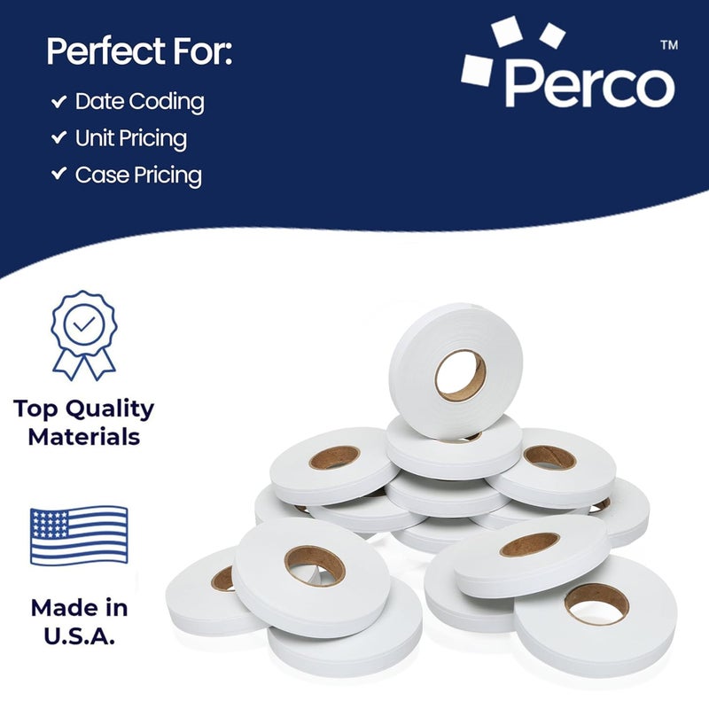 Perco White Pricing Labels for Monarch 1110 Price Gun - 4 Sleeves, 68,000 Pricemarking Labels - Image 4
